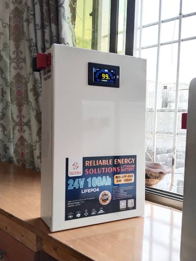24V 100Ah Lithium Battery  Long Backup Solar & UPS Compatible