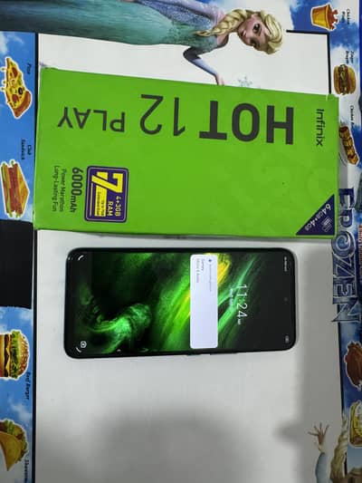 Infinix hot 12 Paly Ram 4+3 -64GB