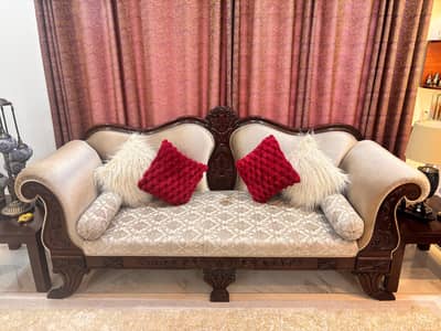 7 seater sofa in pure sheesham