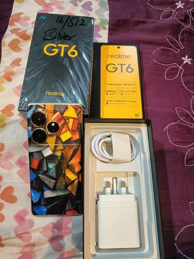 realme GT6 16/512 complete box