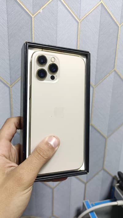 I phone 12 pro max with box  256 GB pta approved