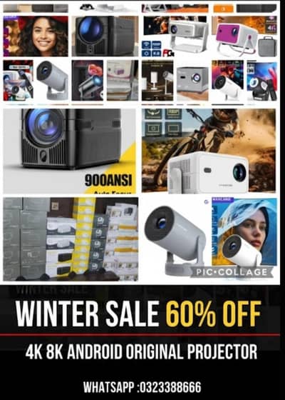 MULIYMEDIA 4K 8K FULL HD ANDROID SMART PROJECTOR HOME CINEMA /OFFICE