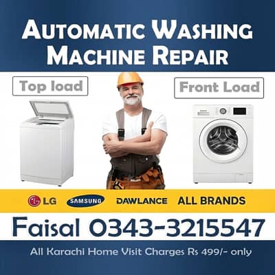 Automatic Washing Machine Repair Dawlance Haier Samsung LG Kenwood SG