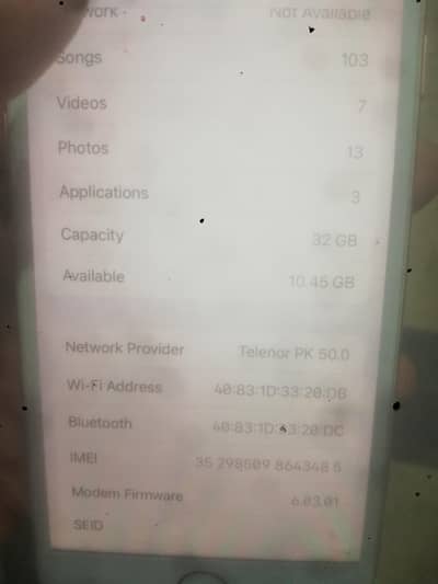 Iphone 7 JV 2 month sin time