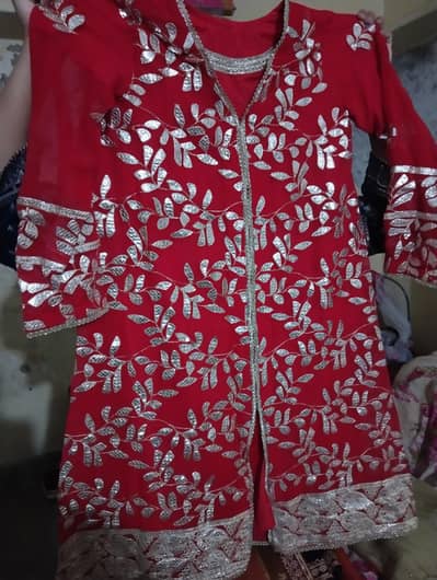 2 piece Stitched suit shifoon embroidery suit shirt and dupatta