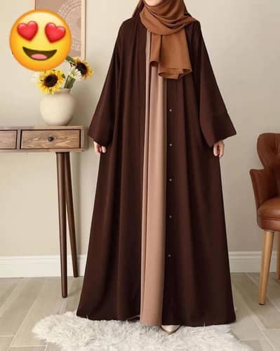 Georgette plain maxi abaya
