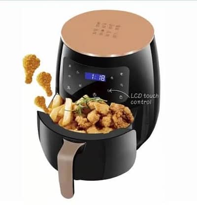 SILVER CREST AIR FRYER 6 LITRE LARGE BOWL TOUCH DISPLAY NON STICK NEW