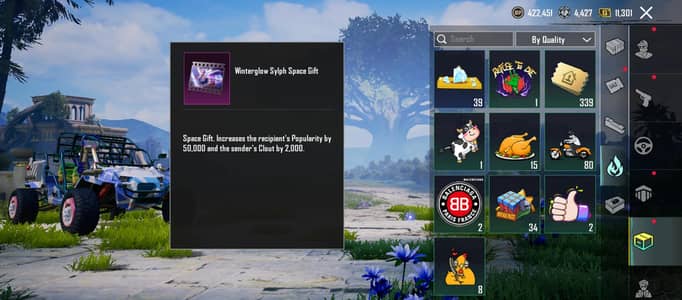 PUBG popularity Card