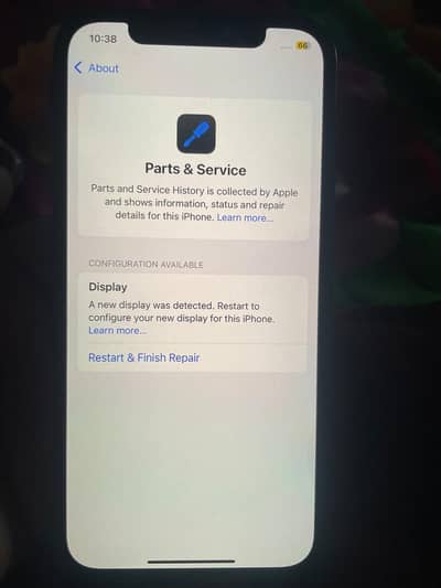 panel change jv 64 gb battery health 84