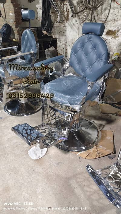Barber chair/Cutting chair/ Shampoo unit/Trolly/Saloon Furniture.