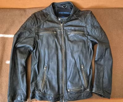 Men’s Genuine Leather Jacket (Blue Monkey)