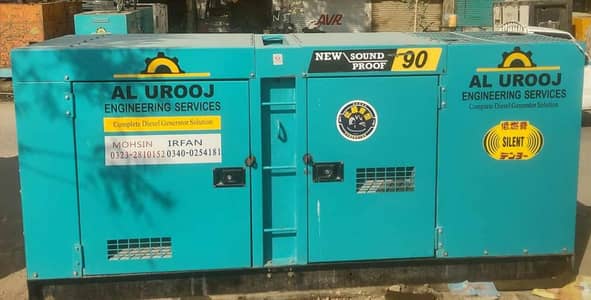 90 KVA DENYO Diesel Generator Silent Generator Commercial Use