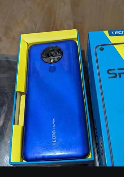 Tecno Spark 6 lush condition full box