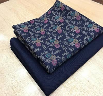 dhanak fabric ladies 2pcs suit