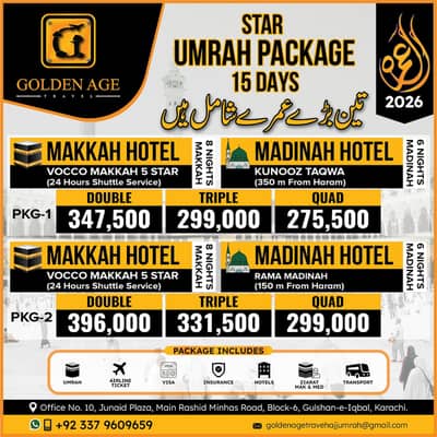 Affordable Umrah Packages 2026 | Best Umrah Travel Agency Golden Age