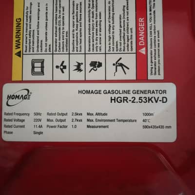 genrater set 2.5 kva