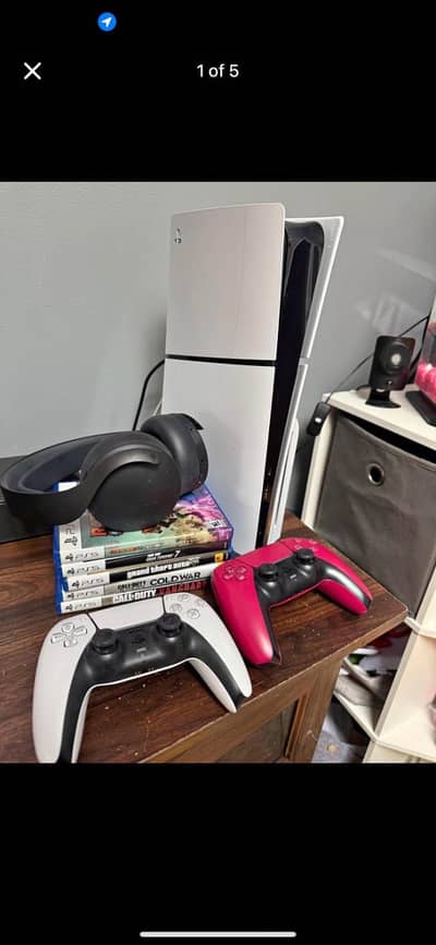 Sony PS5 Slim 1TB bundle with games and headphones USA variant