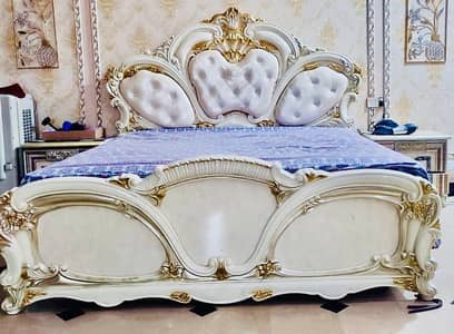 luxurious cream-colored bridal bedroom set