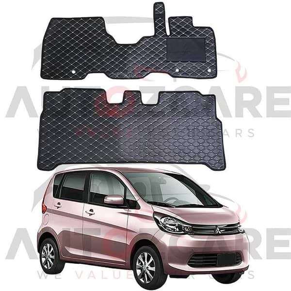 Mitsubishi EK Wagon 7D Floor Mat (Flat Style) 2PCS - Model 2013-2019