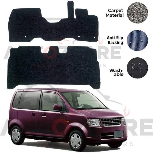 Mitsubishi EK Wagon Fitting Carpet Floor Mat 2PCS - Model 2006-2013