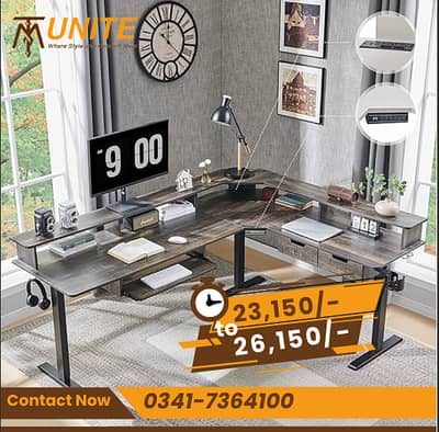 L Shaped Gaming Desk | Gaming Table | Office Table | Computer Table