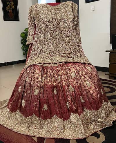 Bridal lehnga stitched