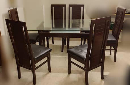 6 seater dining table and chairs