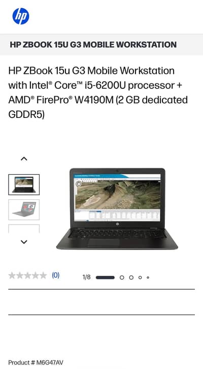 Hp Zbook 15u G3 - Mobile Workstation