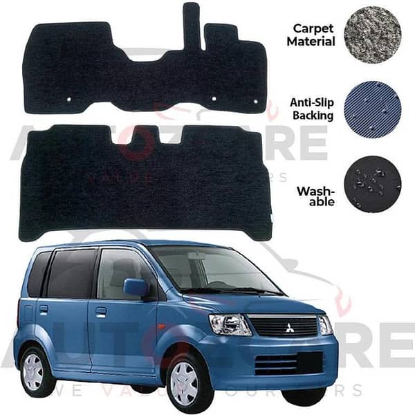 Mitsubishi EK Wagon Fitting Carpet Floor Mat 2PCS - Model 2000-2006