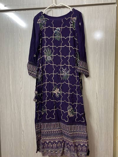 Sapphire Raw Silk Suit