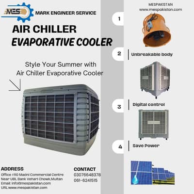 Air Chiller Cooler Evaporated