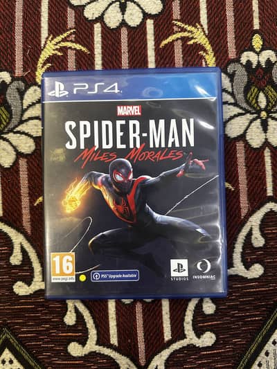 Spiderman miles morales game ps4 disk