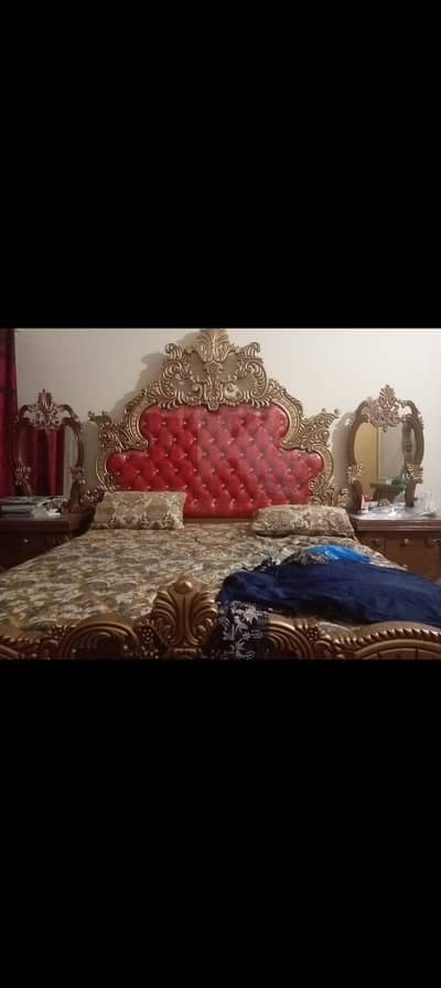 King Sized Bed, Side Tables, Mattress and Dressing Table