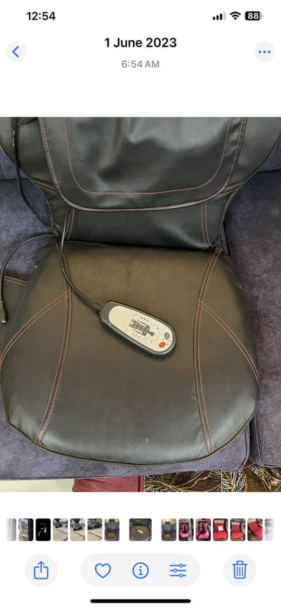 Massage chair with 2 foot massager