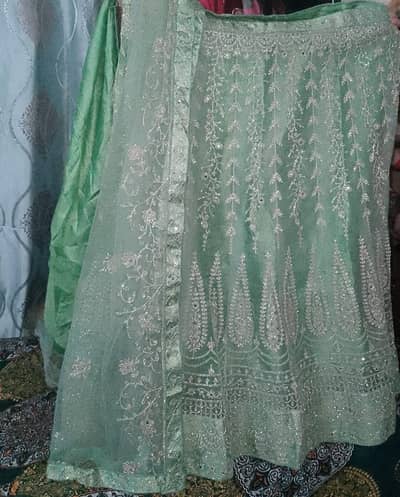 WEDDING DRESS/BRIDAL DRESS/ PARTY WEAR / MAXI /UNSTITCHES LEHNGA
