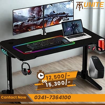 48 Inch Gaming Desk | Computer Table | Waterproof | Gaming Table