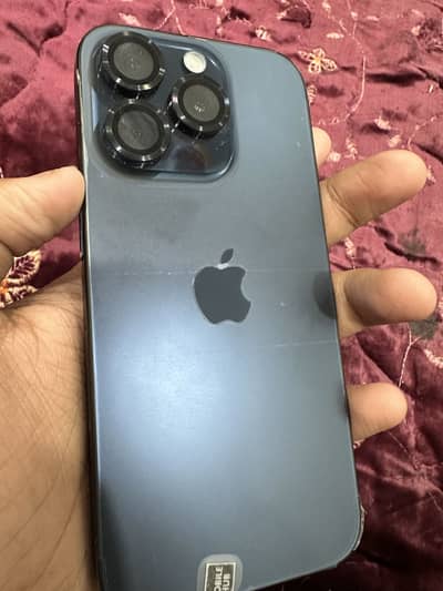 I phone 15 pro jv blue titanium