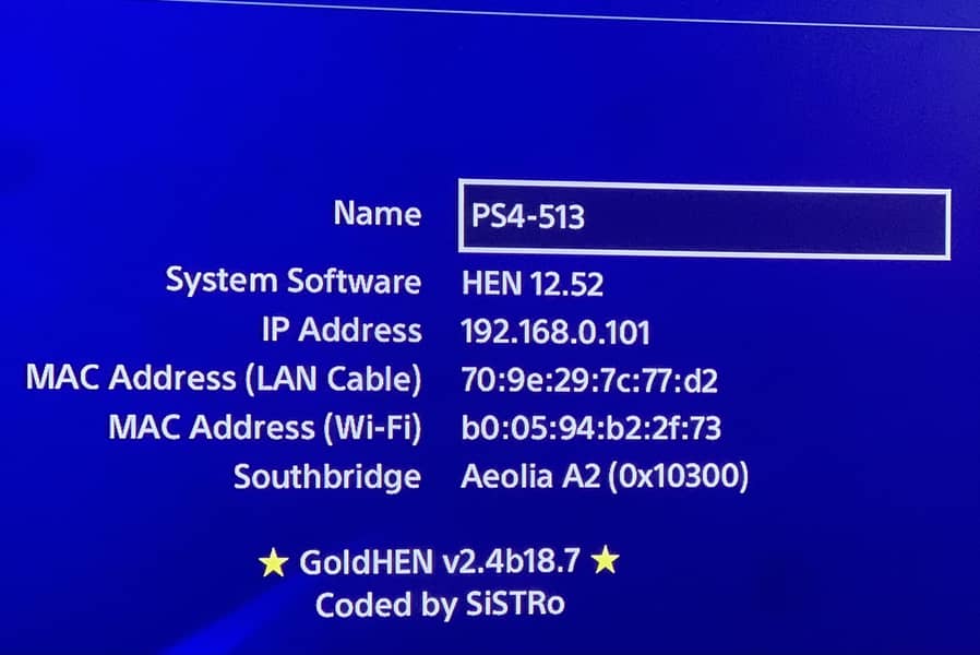 Ps4 FAT jailbroken 4