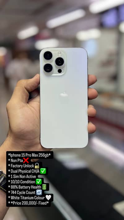 Iphone 15 pro max dual physical non pta