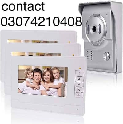 Audio Video Door bell intercom | doorphone | home security Door lock