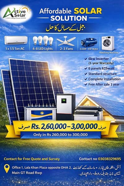 solar system without battery (complete setup)