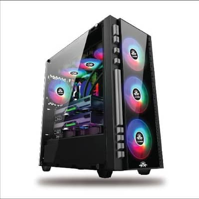 gaming PC Casing 7 Rgp Fans wireless remote controller