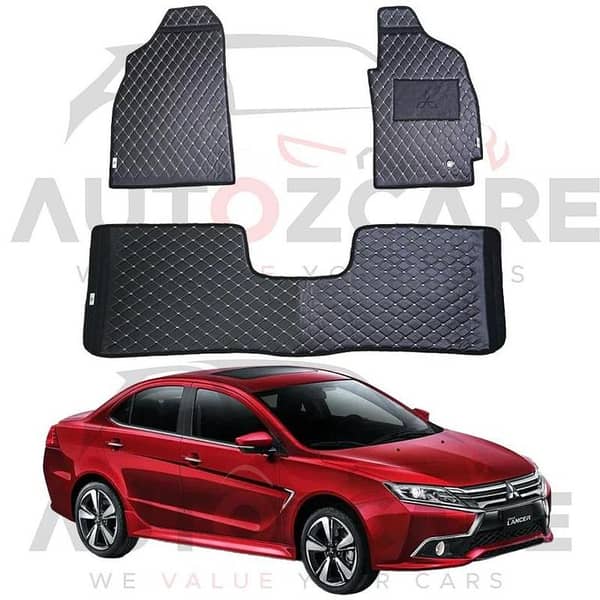 Mitsubishi Lancer 7D Floor Mat ( Flat Style ) 3PCS - Model 2004-2020