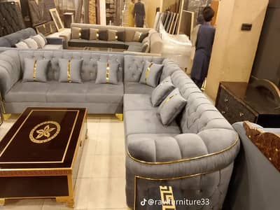 Luxury L Shape Sofa Set | Modern Design | Brand New