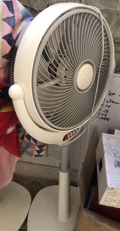 Slightly used fans just like new