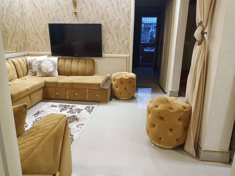 Nine seaters sofa,with stools 2