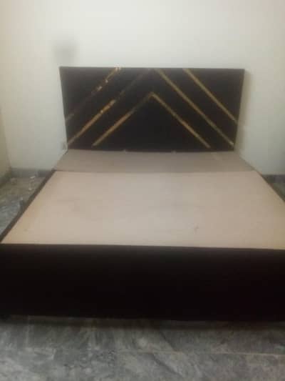 Black and golden bed brand new