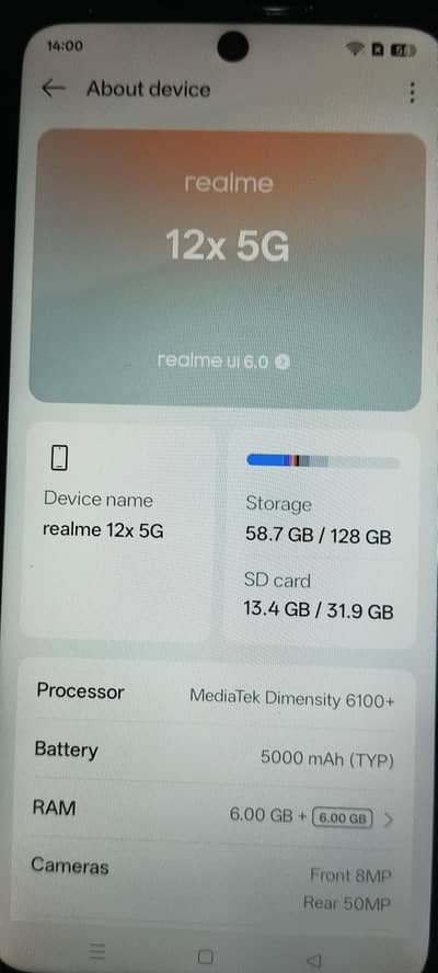 Realme 12X 5g new modal