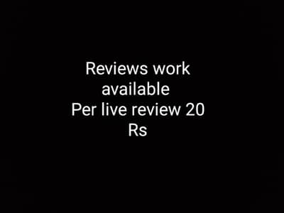 reviews work available message me