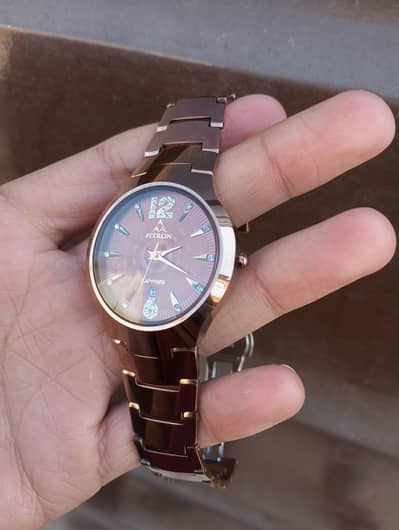 Fitron watch steches proof and water resistant
